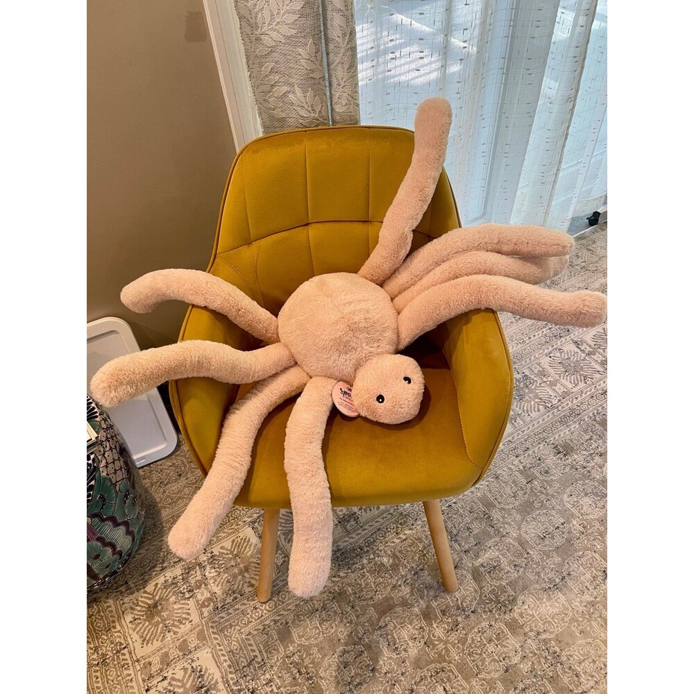Summerween Jumbo Plush Spider Decorative Pillow